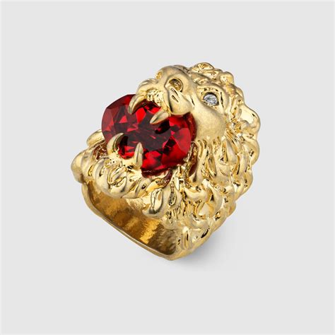 bague gucci tete de lion|Gucci : une collection de joaillerie baptisée « Lion Head.